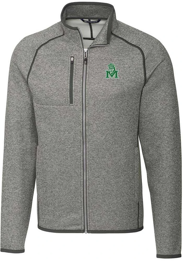 Cutter and Buck Marshall Thundering Herd Mens Grey Vault Mainsail Medium Weight Jacket