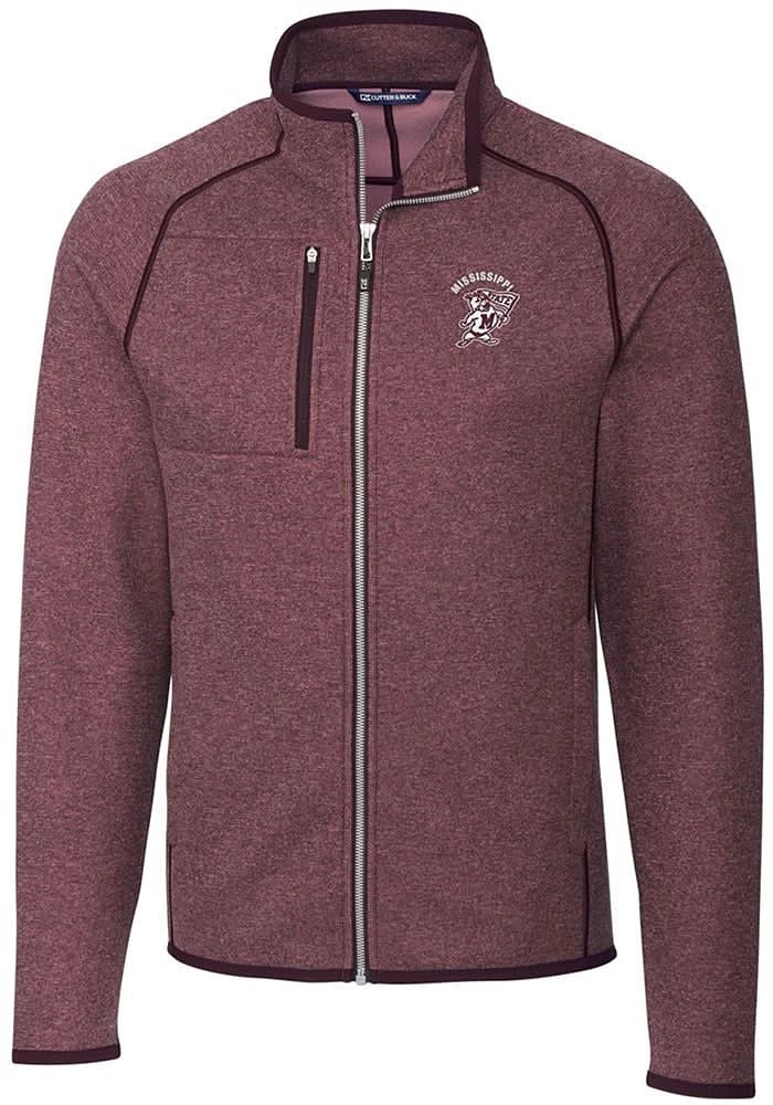 Cutter and Buck Mississippi State Bulldogs Mens Red Mainsail Medium Weight Jacket