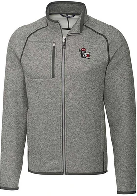 Cutter and Buck NC State Wolfpack Mens Grey Mainsail Medium Weight Jacket