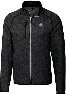 Mens Northwestern Wildcats Grey Cutter and Buck Vault Mainsail Design Medium Weight Jacket