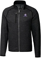 Mens Northwestern Wildcats Grey Cutter and Buck Vault Mainsail Design Medium Weight Jacket