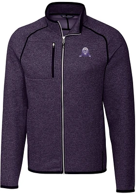 Mens Northwestern Wildcats Purple Cutter and Buck Vault Mainsail Medium Weight Jacket