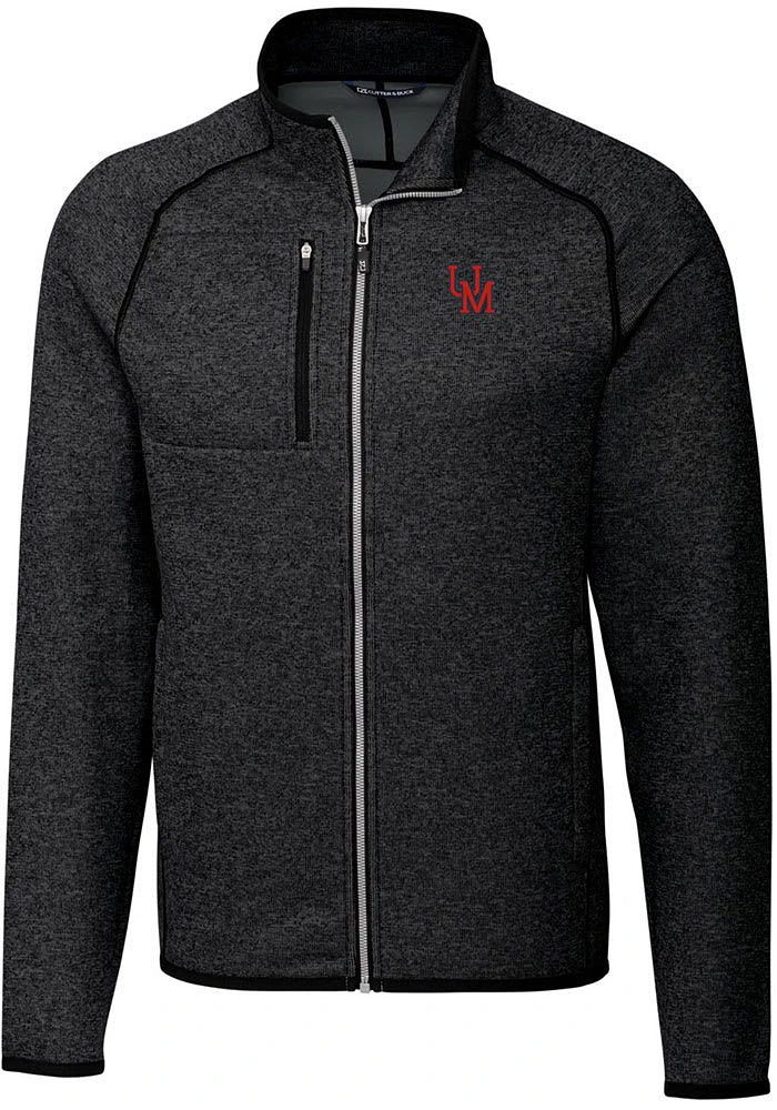 Cutter and Buck Ole Miss Rebels Mens Grey Vault Mainsail Medium Weight Jacket