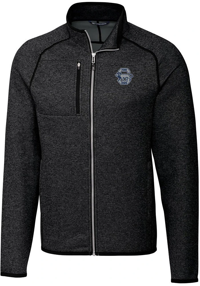 Mens Penn State Nittany Lions Grey Cutter and Buck Vault Mainsail Design Medium Weight Jacket