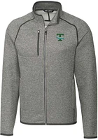 Cutter and Buck Tulane Green Wave Mens Grey Mainsail Medium Weight Jacket