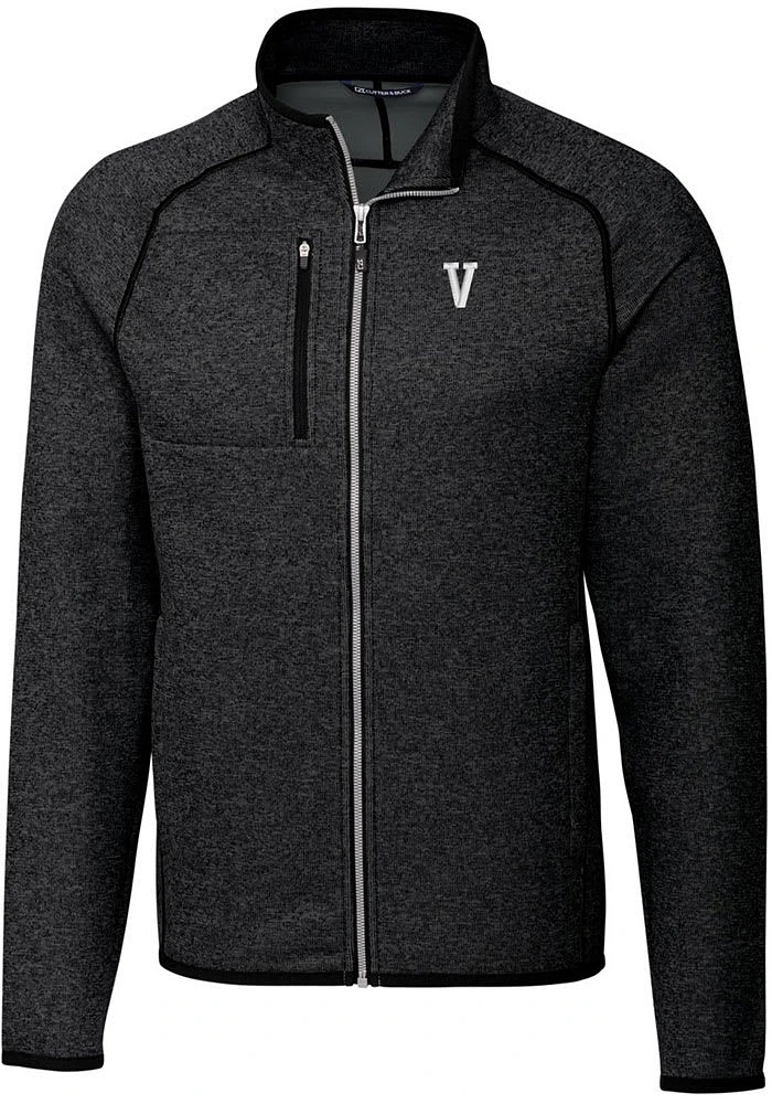 Cutter and Buck Villanova Wildcats Mens Grey Vault Mainsail Medium Weight Jacket
