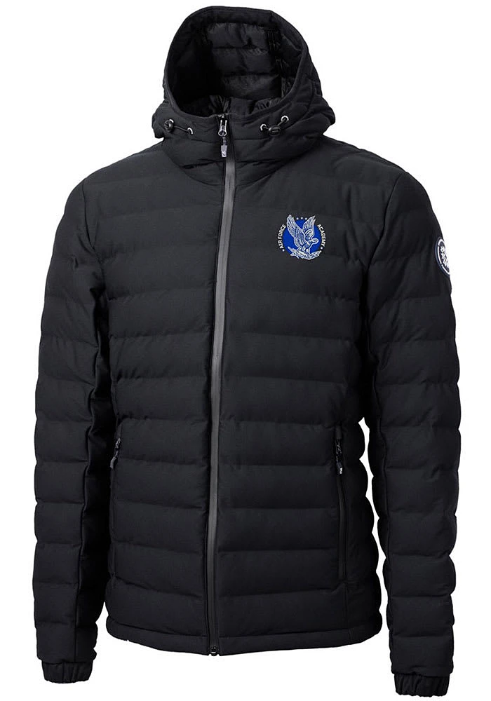 Cutter and Buck Air Force Falcons Mens Black Mission Ridge Repreve Puffer Filled Jacket