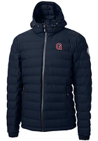 Cutter and Buck Gonzaga Bulldogs Mens Navy Blue Vault Mission Ridge Repreve Filled Jacket