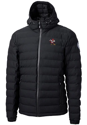 Cutter and Buck Louisville Cardinals Mens Black Vault Mission Ridge Repreve Filled Jacket