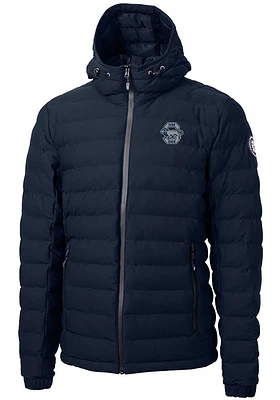 Mens Penn State Nittany Lions Navy Blue Cutter and Buck Vault Mission Ridge Repreve Filled Jacke..
