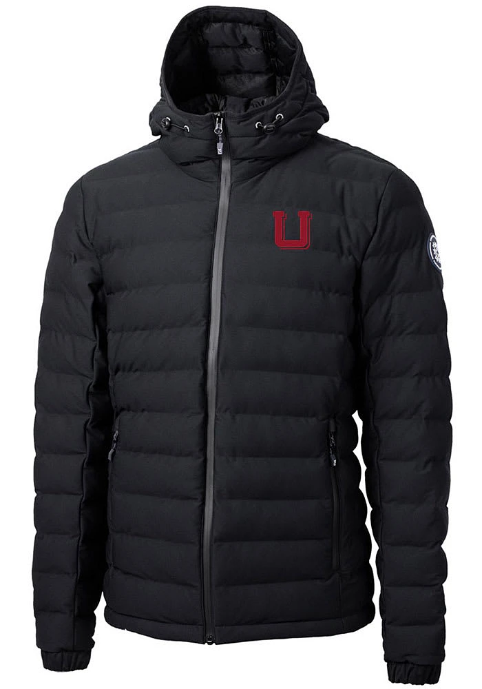 Cutter and Buck Utah Utes Mens Black Vault Mission Ridge Repreve Filled Jacket