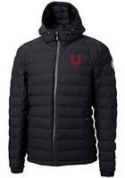 Cutter and Buck Utah Utes Mens Black Vault Mission Ridge Repreve Filled Jacket