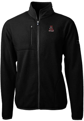 Cutter and Buck Alabama Crimson Tide Mens Black Cascade Eco Sherpa Light Weight Jacket