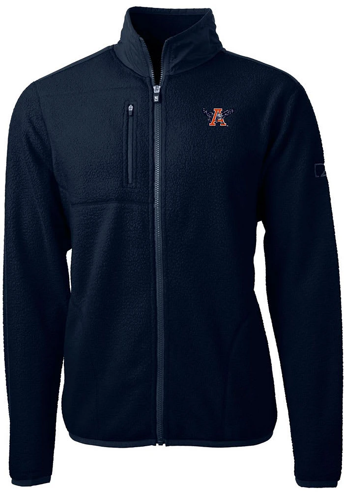 Cutter and Buck Auburn Tigers Mens Navy Blue Cascade Eco Sherpa Light Weight Jacket
