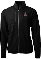 Cutter and Buck Delaware Fightin' Blue Hens Mens Black Cascade Eco Sherpa Light Weight Jacket