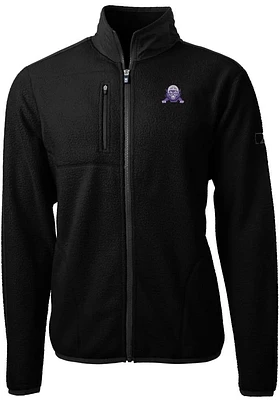 Cutter and Buck Northwestern Wildcats Mens Black Cascade Eco Sherpa Light Weight Jacket