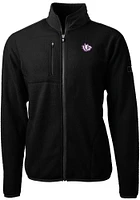Cutter and Buck TCU Horned Frogs Mens Black Cascade Eco Sherpa Light Weight Jacket