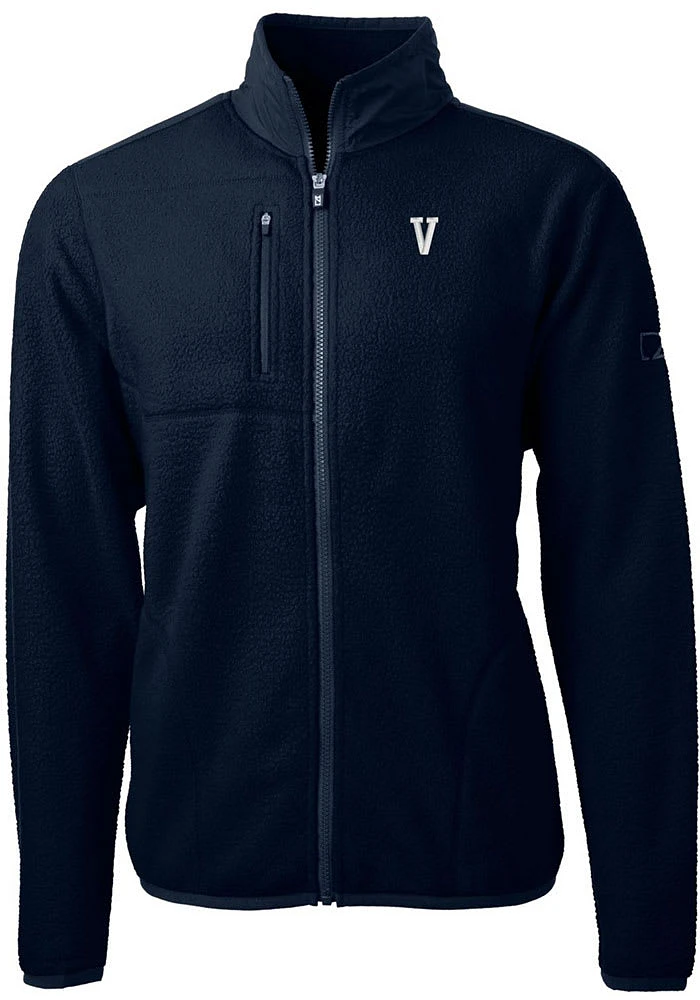 Cutter and Buck Villanova Wildcats Mens Navy Blue Cascade Eco Sherpa Light Weight Jacket