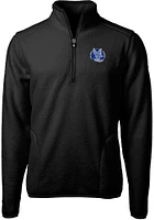 Cutter and Buck Air Force Falcons Mens Black Cascade Eco Sherpa Fleece Long Sleeve Qtr Zip Pullove..