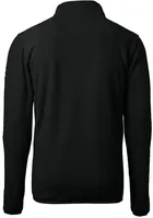 Cutter and Buck Cincinnati Bearcats Mens Black Cascade Eco Sherpa Fleece Long Sleeve Qtr Zip Pul..