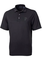 Cutter and Buck Pittsburgh Pirates Mens Virtue Short Sleeve Polo
