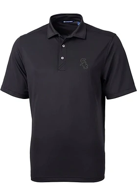 Cutter and Buck Chicago White Sox Mens Black Virtue Design Short Sleeve Polo
