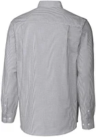 Cutter and Buck Delaware Fightin' Blue Hens Mens Charcoal Stretch Oxford Stripe Long Sleeve Dres..