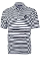 Cutter and Buck Penn State Nittany Lions Mens Navy Blue Virtue Eco Pique Stripe Series Short Sleev..