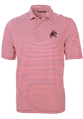 Cutter and Buck Arkansas Razorbacks Mens Red Virtue Short Sleeve Polo