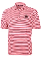 Cutter and Buck Arkansas Razorbacks Mens Red Virtue Short Sleeve Polo