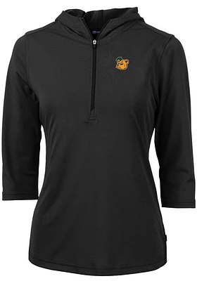 Cutter and Buck Baylor Bears Womens Vault Virtue Eco Pique Hooded Sweatshirt