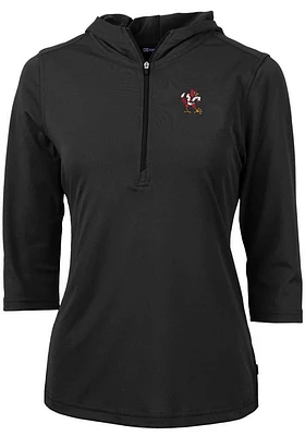 Cutter and Buck Louisville Cardinals Womens Vault Virtue Eco Pique Hooded Sweatshirt