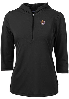 Cutter and Buck LSU Tigers Womens Vault Virtue Eco Pique Hooded Sweatshirt