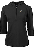 Cutter and Buck Michigan State Spartans Womens Vault Virtue Eco Pique Hooded Sweatshirt