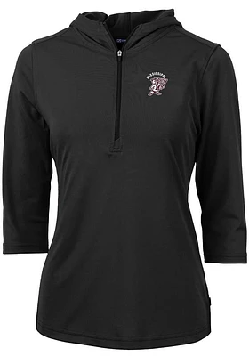 Cutter and Buck Mississippi State Bulldogs Womens Vault Virtue Eco Pique Hooded Sweatshirt