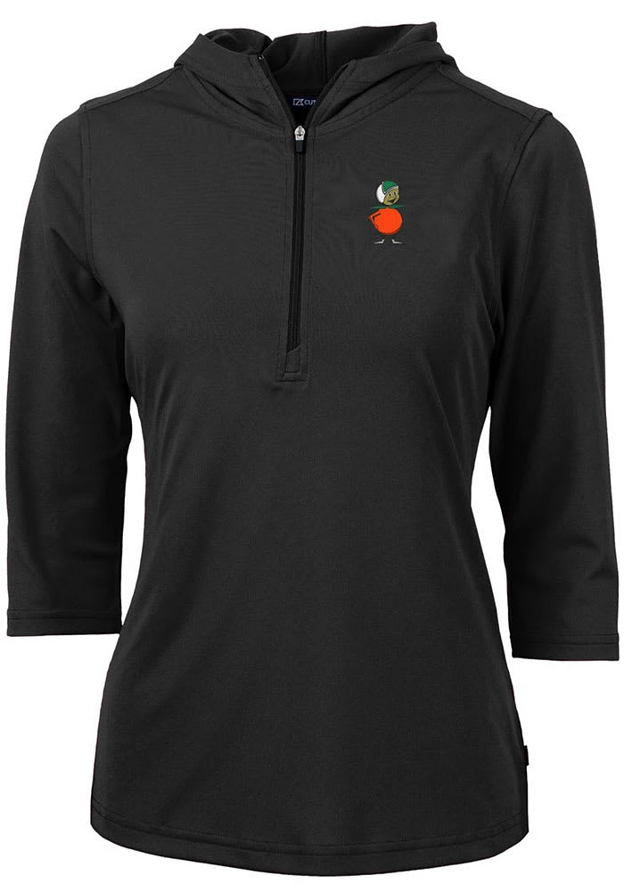 Cutter and Buck UCF Knights Womens Vault Virtue Eco Pique Hooded Sweatshirt