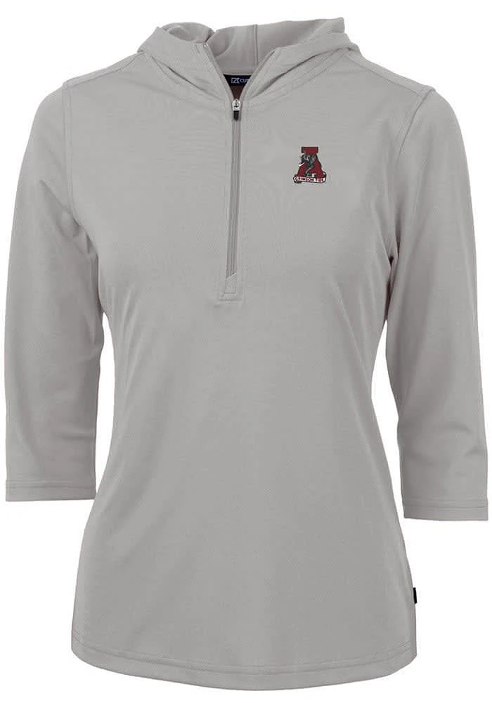 Cutter and Buck Alabama Crimson Tide Womens Vault Virtue Eco Pique Hooded Sweatshirt