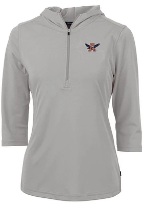 Cutter and Buck Auburn Tigers Womens Vault Virtue Eco Pique Hooded Sweatshirt
