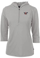 Cutter and Buck Auburn Tigers Womens Vault Virtue Eco Pique Hooded Sweatshirt