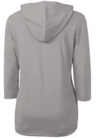 Cutter and Buck Ohio State Buckeyes Womens Grey Virtue Eco Pique Hooded Sweatshirt