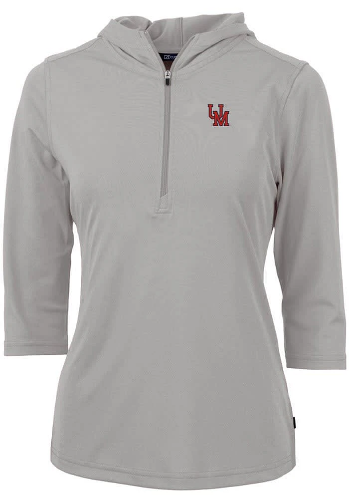 Cutter and Buck Ole Miss Rebels Womens Vault Virtue Eco Pique Hooded Sweatshirt