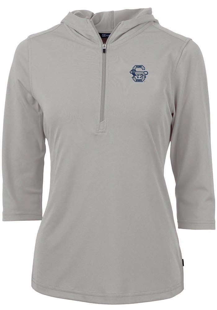 Cutter and Buck Penn State Nittany Lions Womens Vault Virtue Eco Pique Hooded Sweatshirt