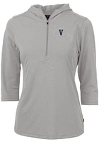 Cutter and Buck Villanova Wildcats Womens Vault Virtue Eco Pique Hooded Sweatshirt