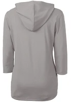 Cutter and Buck West Virginia Mountaineers Womens Vault Virtue Eco Pique Hooded Sweatshirt