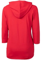 Cutter and Buck Utah Utes Womens Red Virtue Eco Pique Hooded Sweatshirt