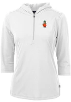 Cutter and Buck UCF Knights Womens White Vault Virtue Eco Pique Hooded Sweatshirt