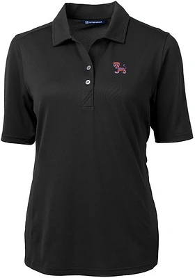 Cutter and Buck Clemson Tigers Womens Virtue Eco Pique Short Sleeve Polo Shirt