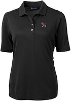 Cutter and Buck Clemson Tigers Womens Virtue Eco Pique Short Sleeve Polo Shirt