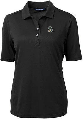 Cutter and Buck Michigan State Spartans Womens Virtue Eco Pique Short Sleeve Polo Shirt