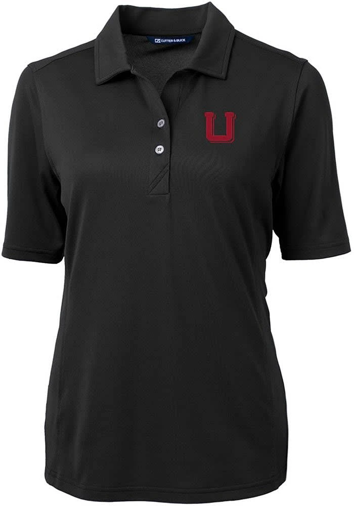 Cutter and Buck Utah Utes Womens Virtue Eco Pique Short Sleeve Polo Shirt